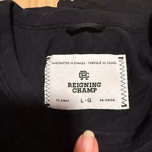 Black T-shirt, 100% Pima Cotton.  Handcrafted